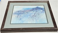 VINTAGE FRAMED LANDSCAPE PRINT