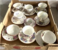 9 cup and plate tea set