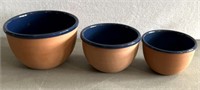 Clay glazed bowls