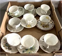 9 cup and plate tea set