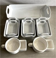 Msr.Imports soup cups and glass food trays