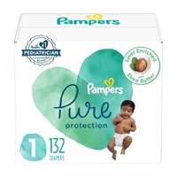 Pampers Pure Protection Diapers - Size 1, 132Ct