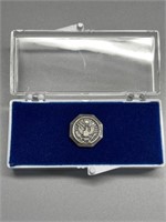25 year Military service pin in case