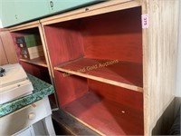 Three small bookshelves/cabinets