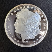 1 oz Fine Silver Round - Morgan Design