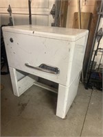 Vintage Ironrite Ironing Machine Metal Cabinet