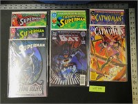 7 Comics Lot , Superman, Batman Catwoman