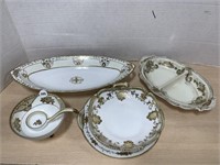 Noritake / Nippon Serving Pieces with Gold