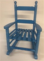 Child blue rocking chair