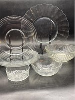 (8) Assortment Glass Serving Dishes, inc 4 10in
