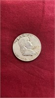 1954 FRANKLIN SILVER HALF DOLLAR