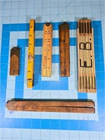 Vintage folding rulers