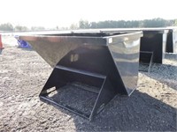 3 Yard Skid Steer Hopper W/ Lid