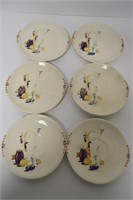 6 Vintage Plates