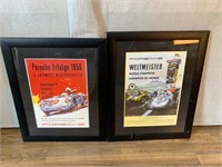 2pc Porsche Posters: Erfolge 1956, Weltmeister
