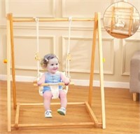 Funlio Wooden Swing Set For Toddlers 6-36 Months,