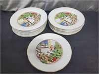 16 Piece Home For The Holidays Plates