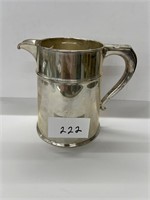 Sterling Silver water pitcher - marked 21.27oz