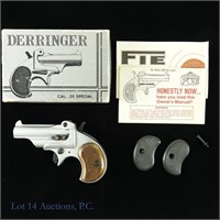 FIE Mdl. D86 .38 Single-Shot Derringer Pistol