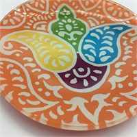 Set of Colorful Glass Plates