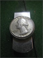 1971 25 cent money clip