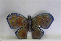Fenton Butterfly ornament - blue