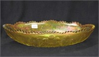 Cosmos & Cane 10 1/2" oval pickle dish - honey