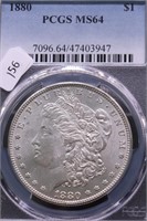 1880  PCGS MS64 MORGAN DOLLAR