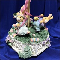 9” Maypole Bunny Musical Rotating Easter Bunny