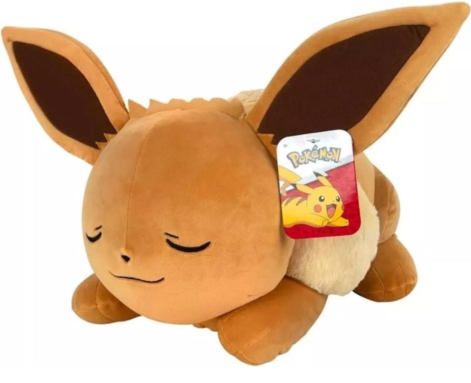 Pokémon Sleeping Eevee 18 Inch Plush ^