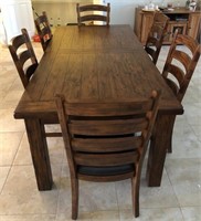 K - EMERALD HOME DINING TABLE W/ 6 CHAIRS (K35)