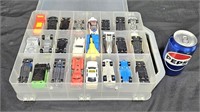 Lot of Diecast Vehicles in Carrying Case