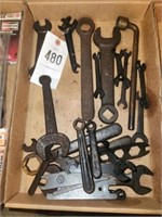 LOT VARIOUS SIZE MACHINE WRENCHES OPEN & BOXED