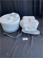 Salad Spinner & Small Foreman Grill