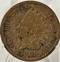 Key Date 1909-S U.S. Indian Head Cent AG