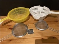 Lot of Assorted Strainers & Sieves