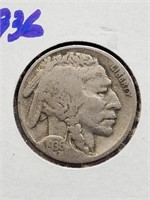 Better Grade 1936 Buffalo Nickel