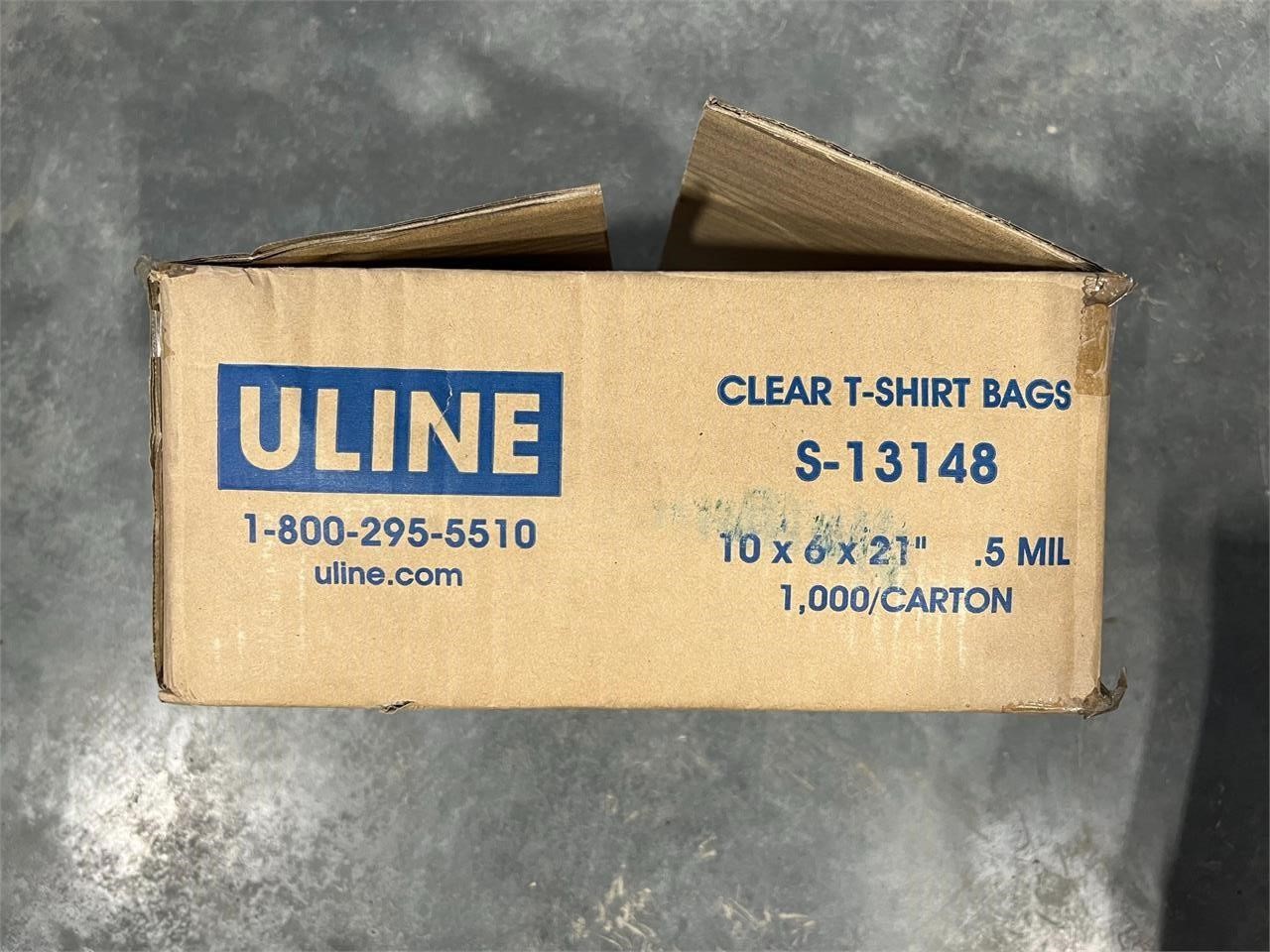 ULINE CLEAR T-SHIRT BAG