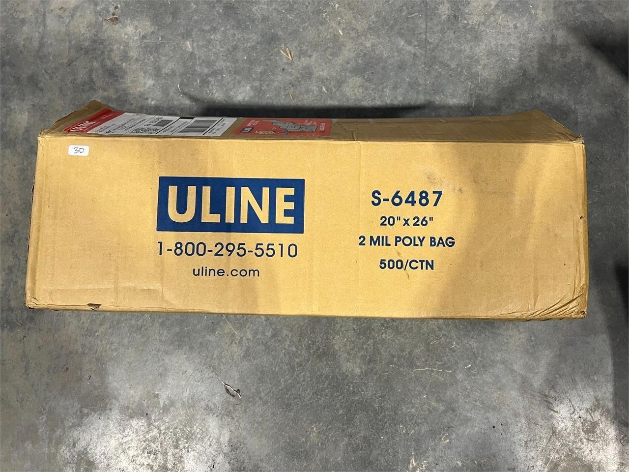 ULINE 2MIL POLY BAG