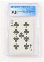 POKEMON PLAYING CARD - 9 CLUBS, 1998 JP GRADE 9.5