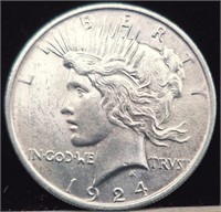 1925 Peace Silver Dollar Coin Uncirculated