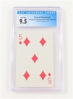 PKMN PLAYING CARD - 5 DIAMONDS, 1998 JP GRADE 9.5
