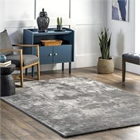 nuLOOM Loni Solid Machine Washable Shag Area Rug,