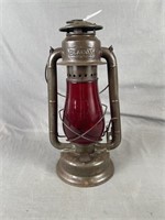Beacon Oil Lantern with Red Chimney