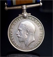 WWI George V military service medal