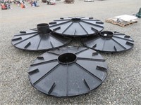 (4) Rice Field Steel Wheels