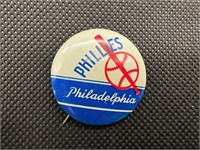 1950s MLB Pin Back Button Philadelphia Phillies