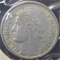 1947 French coin 2 Francs
