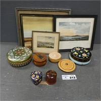 Powder Tins, Trinket Boxes - Early Pictures