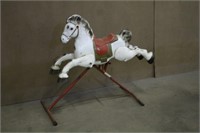 Vintage Metal Rocking Horse